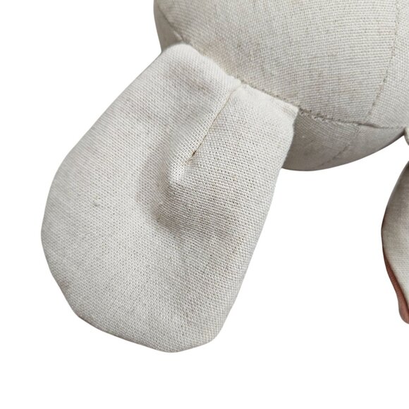 Handmade Stuffed Mouse Doll Tan Overalls Button Details Soft Toy - Picture 7 of 9